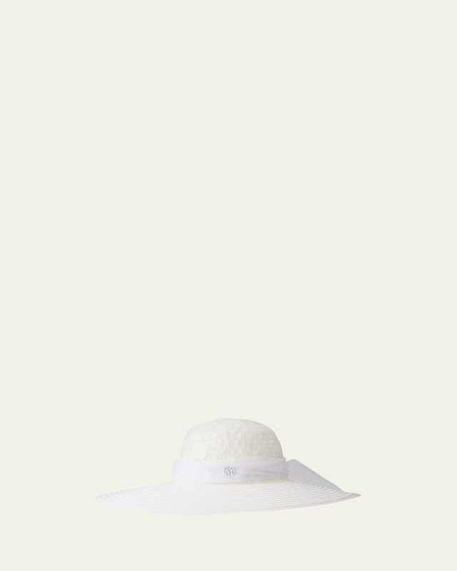 Large-Brim Blanche Bridal Hat